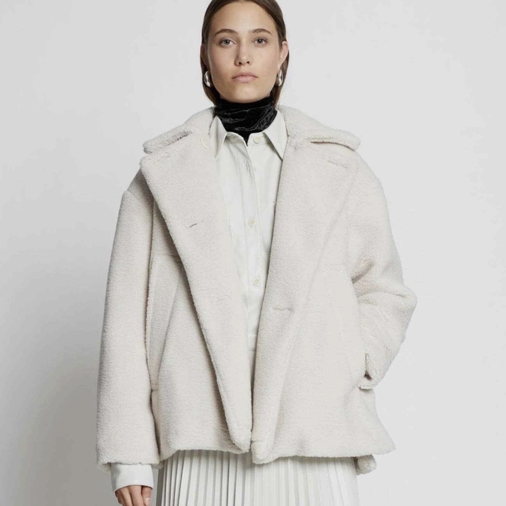 Proenza Schouler Teddybear Short Jacket Teddy Sherpa Sz M